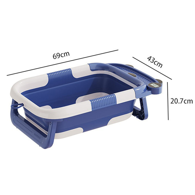 RJ307 Collapsible TPE+PP Infant Baby Bath Tub with Thermometer for Newborn Toddler RJ307 Collapsible TPE+PP Infant Baby Bath Tub with Thermometer for Newborn Toddler